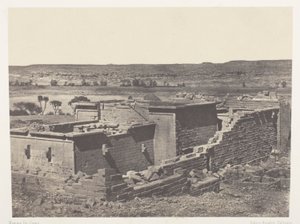Kalabscheh, yleinen näkymä Kalabschehin temppelistä (Talmis); Nubia tekijältä Maxime Du Camp