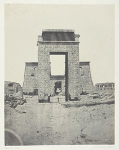 Karnak, Khonsin temppelin propyloni; Thebes tekijältä Maxime Du Camp
