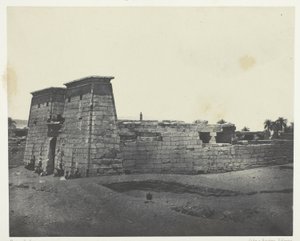 Karnak, Khonsin temppeli; Thebes tekijältä Maxime Du Camp