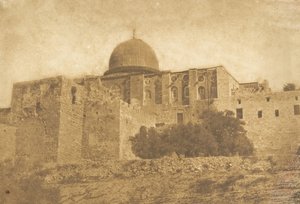 Koubbé-Nébi-Monça - Mooseksen kupoli Jerusalemissa, elokuu 1850. tekijältä Maxime Du Camp