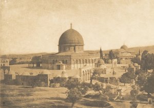 Omarin moskeija, Jerusalem, elokuu 1850. tekijältä Maxime Du Camp
