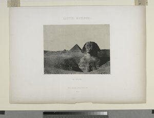 Le Sphinx, Egypti (m/w kuva) tekijältä Maxime Du Camp