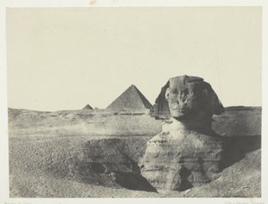Sfinksi edestä nähtynä, Keski-Egypti tekijältä Maxime Du Camp
