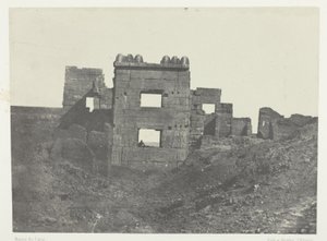 Medinet-Habou, Gynécée de Ramsès-Mèiamounin itäinen julkisivu; Thebes tekijältä Maxime Du Camp