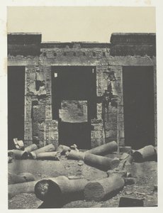 Medinet-Habou, Ramses-Méiamounin palatsin peristyylin itäosa; Thebes tekijältä Maxime Du Camp