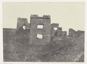Medinet-Habou, Gynécée de Ramsès-Mèiamounin itäinen julkisivu; Thebes tekijältä Maxime Du Camp