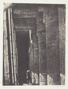 Medinet-Habou, Ramses-Méiamounin palatsin galleria; Thebes tekijältä Maxime Du Camp