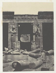 Medinet-Habou, Ramses-Méiamounin palatsin peristyylin itäosa; Thebes tekijältä Maxime Du Camp