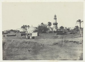 El-Arifin moskeija ja Murad-Beyn hauta, Ylä-Egypti, levy 13 albumista "Egypte, Nubie, Palestine et Syrie" (1852). tekijältä Maxime Du Camp
