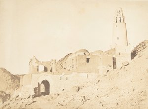 Belal-moskeija, Philae Right Bankin eteläpuolella, 11. huhtikuuta 1850. tekijältä Maxime Du Camp