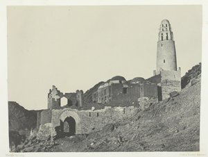 Bellalin moskeija Bab Villagessa Nubiassa, 184951, painettu 1852. tekijältä Maxime Du Camp