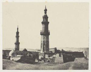 Aly-Beyn moskeija, Girgeh, Ylä-Egypti, levy 15 albumista "Egypte, Nubie, Palestine et Syrie" (1852). tekijältä Maxime Du Camp