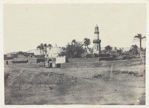 El-Arifin moskeija ja Murad-Beyn hauta, Ylä-Egypti, levy 13 albumista "Egypte, Nubie, Palestine et Syrie" (1852). tekijältä Maxime Du Camp