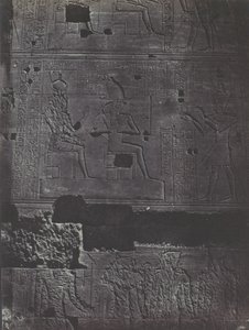 Nubia. Suuri Isisin temppeli Philoessa. Länsimuuri, 1850. tekijältä Maxime Du Camp