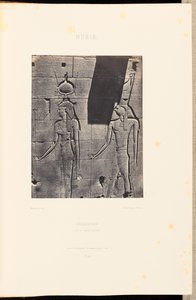 Nubia. Kalabscheh. Isis ja Horus-Arsiési tekijältä Maxime Du Camp