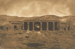 Gournah Menephteunin palatsi Thebassa, 1849-50. tekijältä Maxime Du Camp