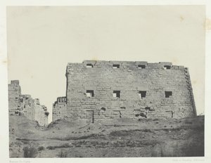 Karnakin palatsi, Lounaispylonit, Thebes, 184951, painettu 1852. tekijältä Maxime Du Camp
