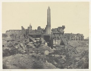 Karnakin palatsi, Granite Sanctuary ja Hypostyle Hall; Thebes tekijältä Maxime Du Camp