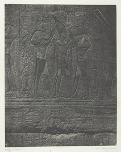 Karnakin palatsi, Granite Sanctuaryn ulkoveistokset, Thebes, 184951, painettu 1852. tekijältä Maxime Du Camp
