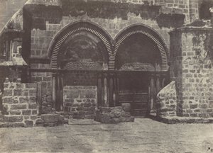 Palestiina. Jerusalem. Pyhän haudan kirkon alemmat arkadit tekijältä Maxime Du Camp
