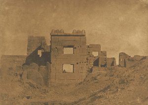 Rhamses-Meiamounin paviljonki tai Gyneceum, Medinet-habou, 1849-50. tekijältä Maxime Du Camp