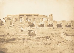 Karnac Thebes palatsin Hypostyle Hallin eteläovi, 1849-50. tekijältä Maxime Du Camp