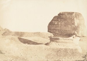 Profile du grande Sphinx, pris du Sud, joulukuu 1849. tekijältä Maxime Du Camp