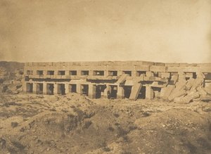 Promenade of Thutmose III - Karnac Thebesin palatsin viimeiset galleriat, 1849-50. tekijältä Maxime Du Camp