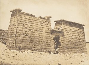 Pylones du Temple de Sébona, 3. huhtikuuta 1850. tekijältä Maxime Du Camp