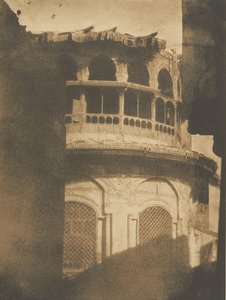 Sibyl eli suihkulähde ja Souk-el-asrin koulu, Kairo, joulukuu 1849 - tammikuu 1850. tekijältä Maxime Du Camp