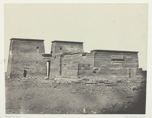 Temple De Dakkeh (Ancient Pselcis); Nubia, levy 94 albumista "Egypte, Nubie, Palestine et Syrie" (1852). tekijältä Maxime Du Camp
