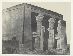 Temple De Dakkeh, Naos, Nubia, 184951, painettu 1852. tekijältä Maxime Du Camp