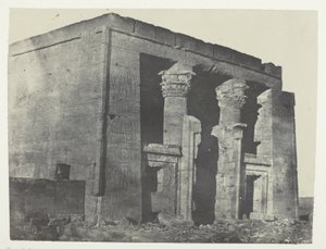 Temple De Dakkeh, Naos; Nubia, levy 95 albumista "Egypte, Nubie, Palestine et Syrie" (1852). tekijältä Maxime Du Camp