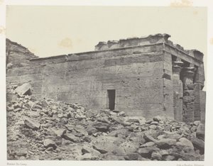 Temple De Dandour (Ancienne Tantour), Dédié à La Triade Osiris-Isis-Horus; Nubie, levy 93 albumista "Egypte, Nubie, Palestine et Syrie" (1852). tekijältä Maxime Du Camp