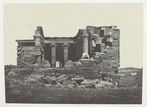 Temple De Maharakkah Hiera Sycaminos Des Grecs, Nubie, 184951, painettu 1852. tekijältä Maxime Du Camp