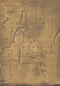 Thoth Ibiocephalus Kirjeiden jumala Philaessa, huhtikuussa 1850. tekijältä Maxime Du Camp