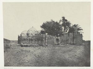 Cidi-Abdellah-el-Maraboutin hauta, Ylä-Egypti, 184951, painettu 1852. tekijältä Maxime Du Camp