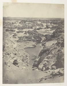 Vue Cavalière De La Seconde Cataracte; Nubie, levy 111 albumista "Egypte, Nubie, Palestine et Syrie" (1852). tekijältä Maxime Du Camp