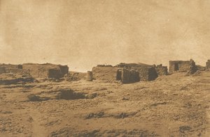 Näkymä Abou-hor Tropic of Cancerin kylästä, huhtikuu 1850. tekijältä Maxime Du Camp
