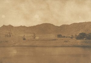 Näkymä Philaen koillisosasta - Kolokinan kylästä, 1849-50. tekijältä Maxime Du Camp