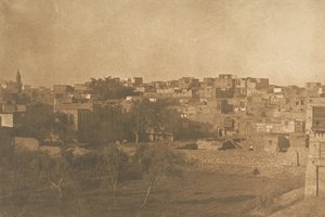 Näkymä frangikorttelista Kairossa joulukuusta 1849 tammikuuhun 1850. tekijältä Maxime Du Camp