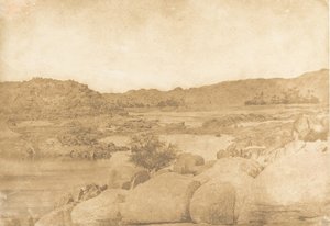 Näkymä otettu ensimmäisen oikean rannan kaihista, 1849-50. tekijältä Maxime Du Camp