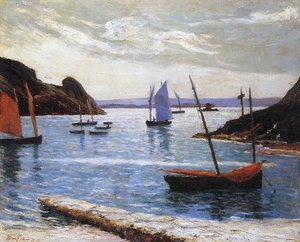 Satama, Brehatin saari, Bretagne, 1892
