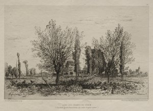 Cénonin pelloilla, 1876. tekijältä Maxime Lalanne