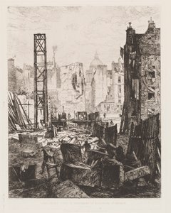 Purkutyö Boulevard St. Germainin avaamista varten, 1862. tekijältä Maxime Lalanne