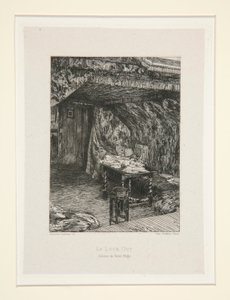 Le look out, Cabinet de Victor Hugo (The Look-Out, The Office of Victor Hugo), pl. 9 sviitistä Chez Victor Hugo (Victor Hugo tekijältä Maxime Lalanne