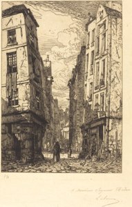 Rue des Marmousets (kaupungin kortteli, vanha Pariisi) tekijältä Maxime Lalanne