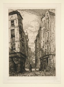 Rue des Marmousets (vanha Pariisi) tekijältä Maxime Lalanne