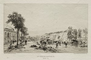 Taiteelliset matkamuistot du Siège de Paris: Le Cavalie Bastion 63, 1870-71.