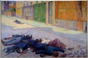 Pariisin katu toukokuussa 1871 tai kommuuni tekijältä Maximilien Luce